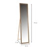 Passpiegel staand - bruin - 155x35x51 cm