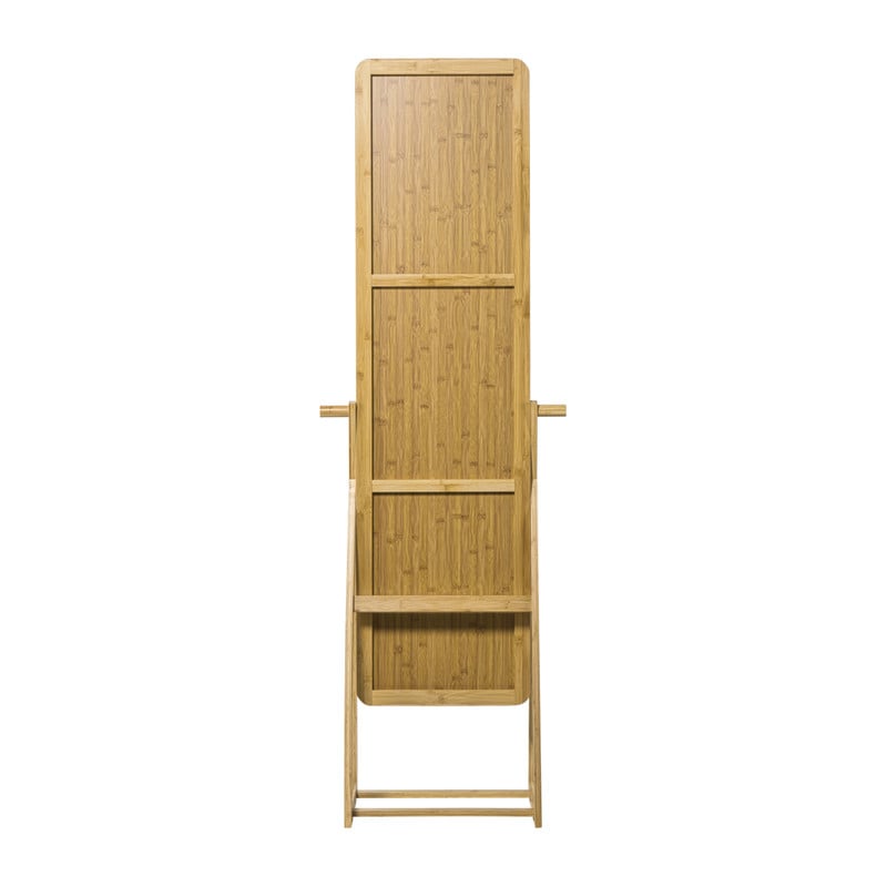 Spiegel bamboe staand - bruin - 172x47x42 cm
