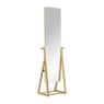 Spiegel bamboe staand - bruin - 172x47x42 cm