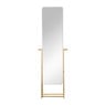 Spiegel bamboe staand - bruin - 172x47x42 cm