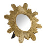 Spiegel zon - goud - 22x21 cm 