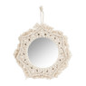 Spiegel met macrame rand - ø24 cm