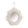 Spiegel met macrame rand - ø24 cm