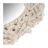 Spiegel met macrame rand - ø24 cm