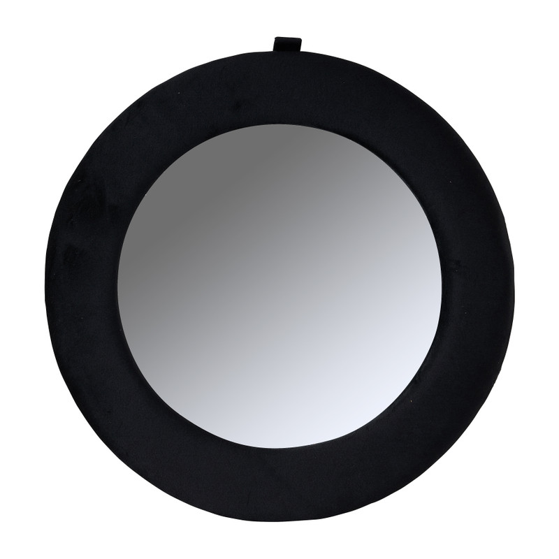 Spiegel black velvet - ø34 cm