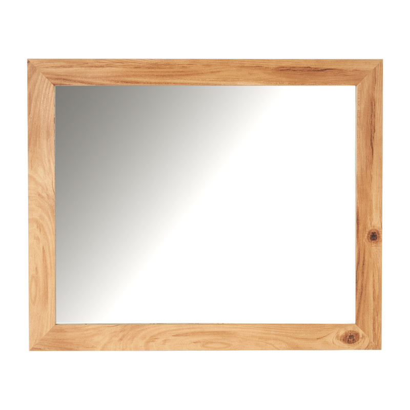 Spiegel met houten lijst - 61x55 cm 