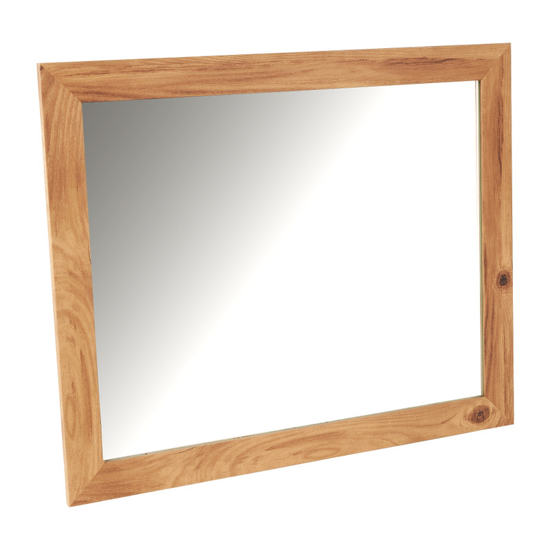 Spiegel met houten lijst - 61x55 cm 