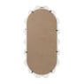 Spiegel met golfrand - wit - 30x60 cm