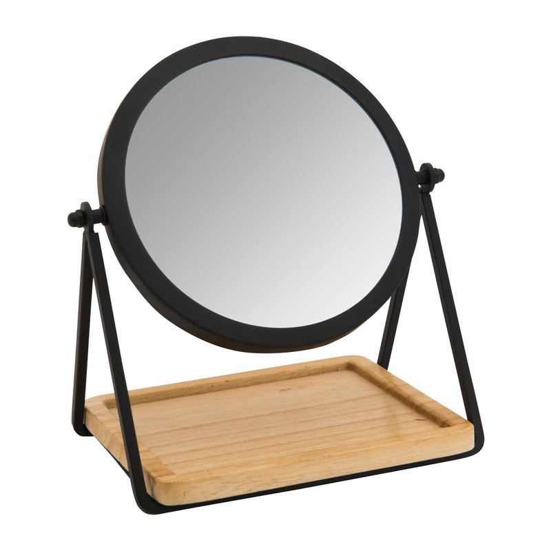 Make-up spiegeltje met plankje - 19x14x21 cm