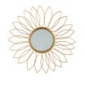 Spiegel zon - goudkleurig - 34 cm