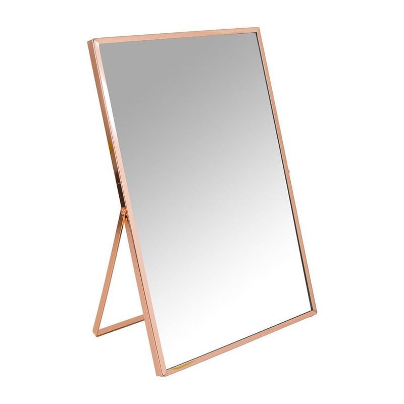 Make-up spiegel - 20x30 cm - koper
