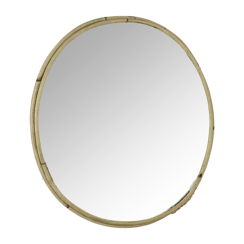 Spiegel rond met rotan rand - ø40 cm