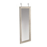 Spiegel deurhanger glossy - zilver - 50x140 cm