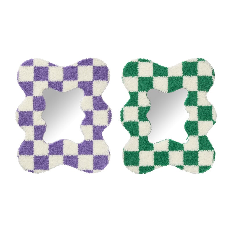 Spiegel Tokio - groen/wit - 30.5x24.5 cm