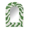 Spiegel Nagano ronde top - groen/wit - 37x27.5 cm