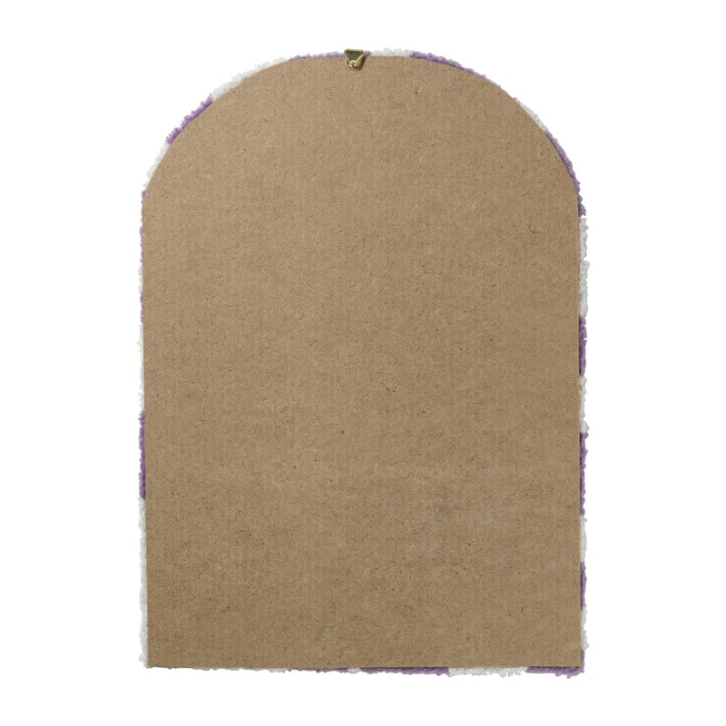 Spiegel Nagano ronde top - lila/wit - 37x27.5 cm