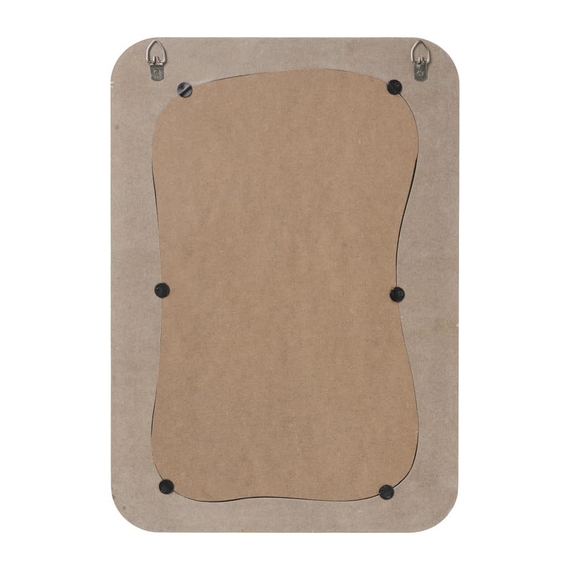 Spiegel wave - wit - 40x28 cm