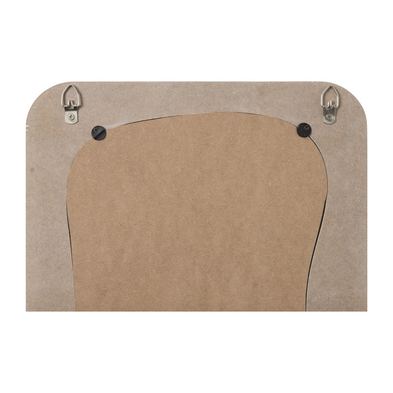 Spiegel wave - wit - 40x28 cm