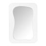Spiegel wave - wit - 40x28 cm
