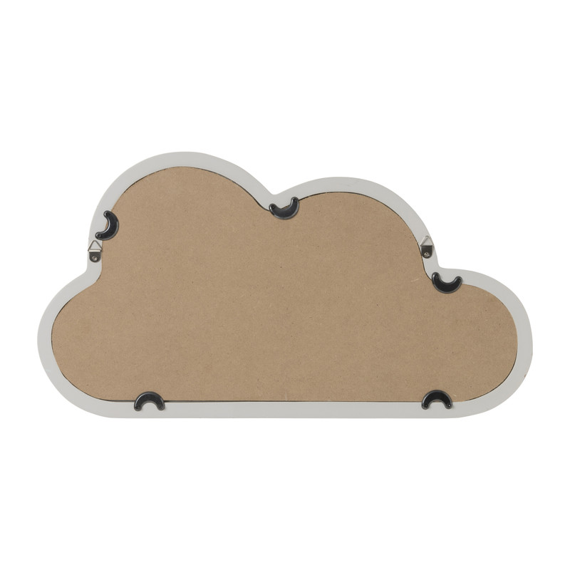 Spiegel wolk - wit - 24x40 cm