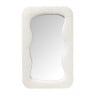 Spiegel wave teddy - wit - 60x37 cm