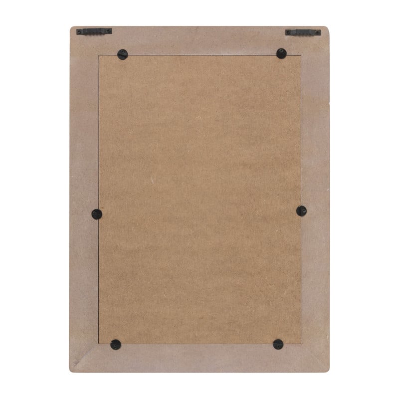 Spiegel gestreept rechthoek - paars/roze - 40x30 cm