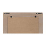 Spiegel gestreept rechthoek - paars/roze - 40x30 cm