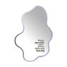 Spiegel met LED shake your booty - paars - 60x40 cm - Happy at home by Sanny