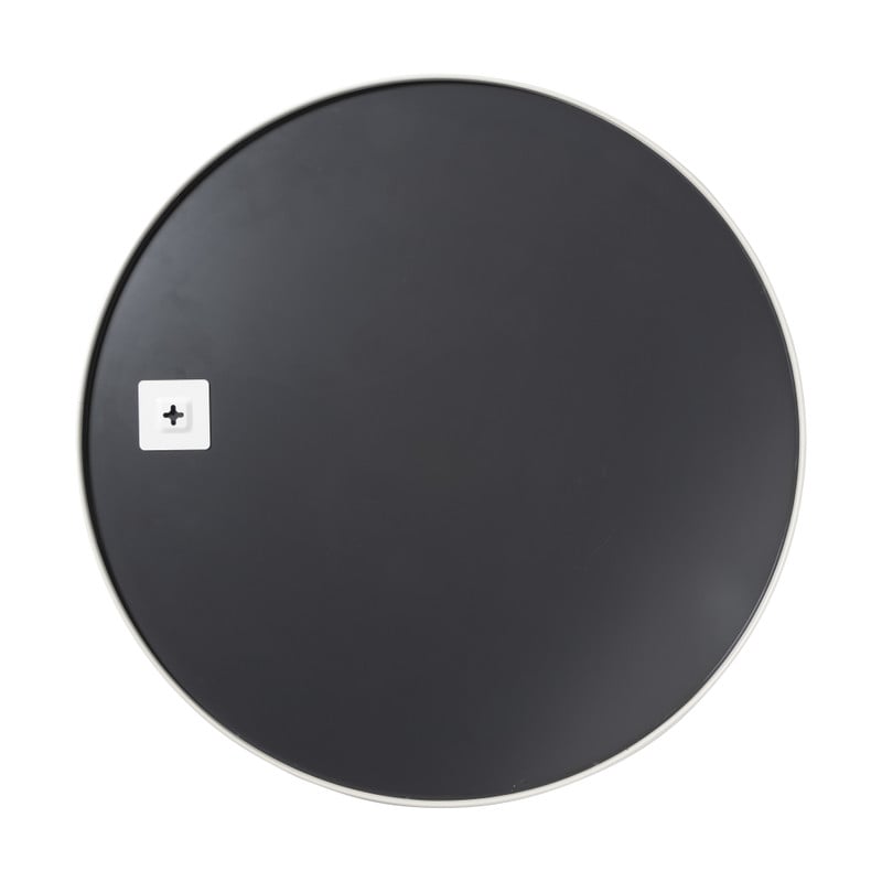 Ronde spiegel met witte lijst - ø70 cm