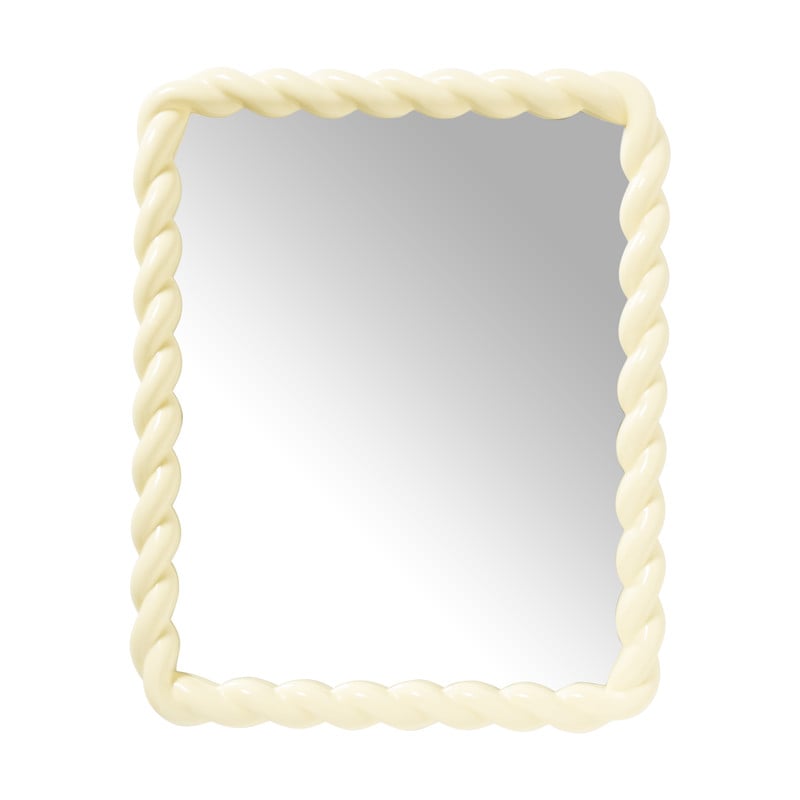 Spiegel twist - geel - 53x43 cm