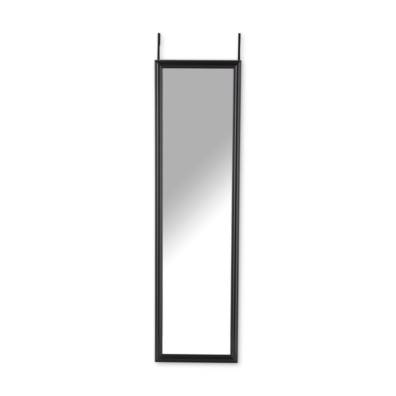 Deurspiegel - zwart - 34x124 cm