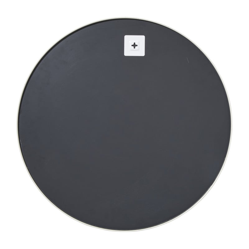Ronde spiegel met witte lijst - ø60 cm