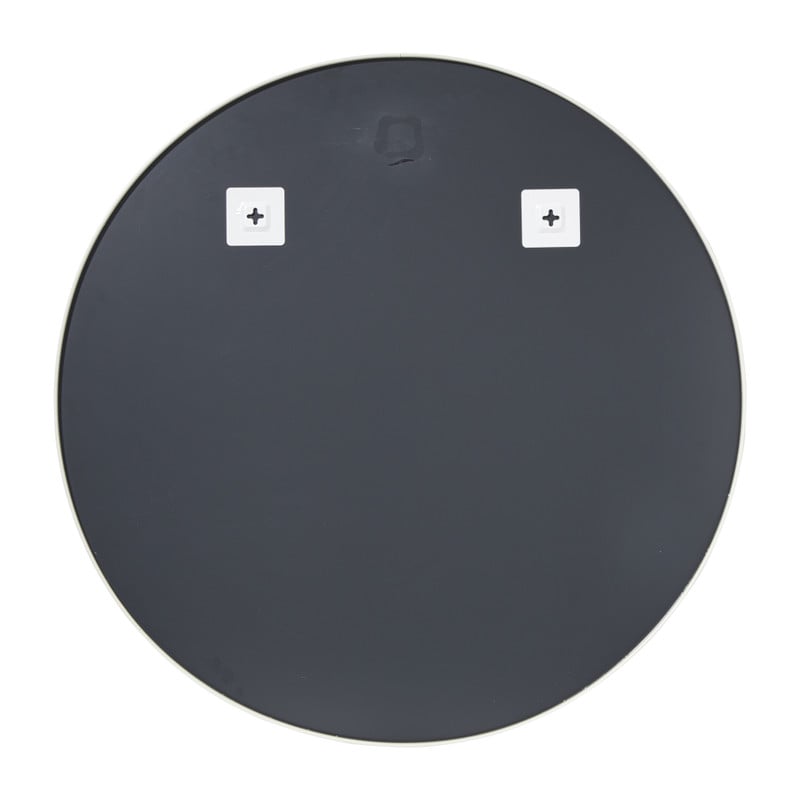 Ronde spiegel met witte lijst - ø80 cm