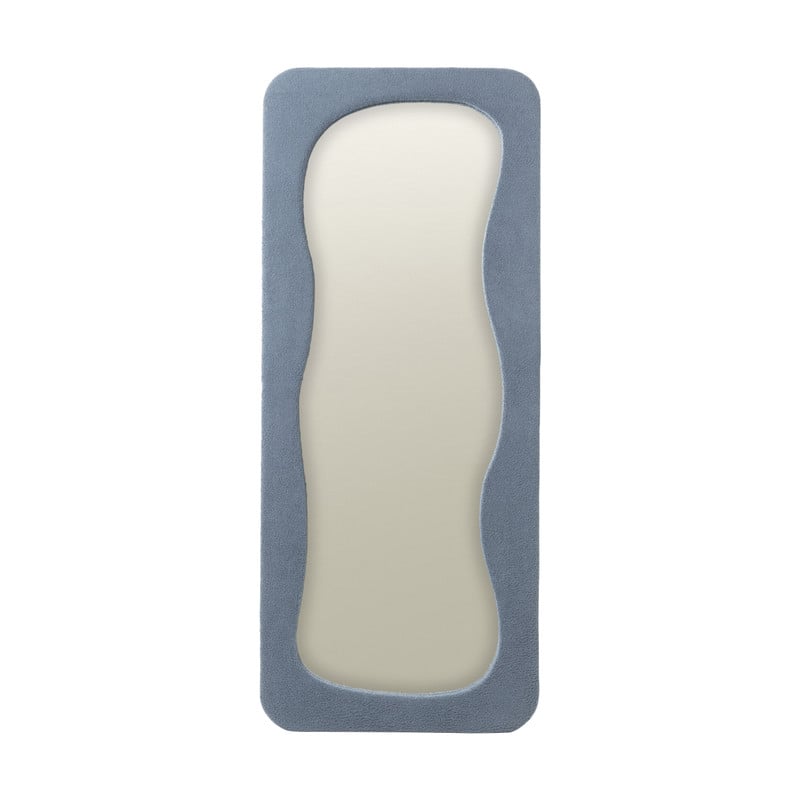 Passpiegel wave teddy - blauw - 168x70 cm