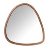 Spiegel organic driehoek - bruin - 69x73 cm 