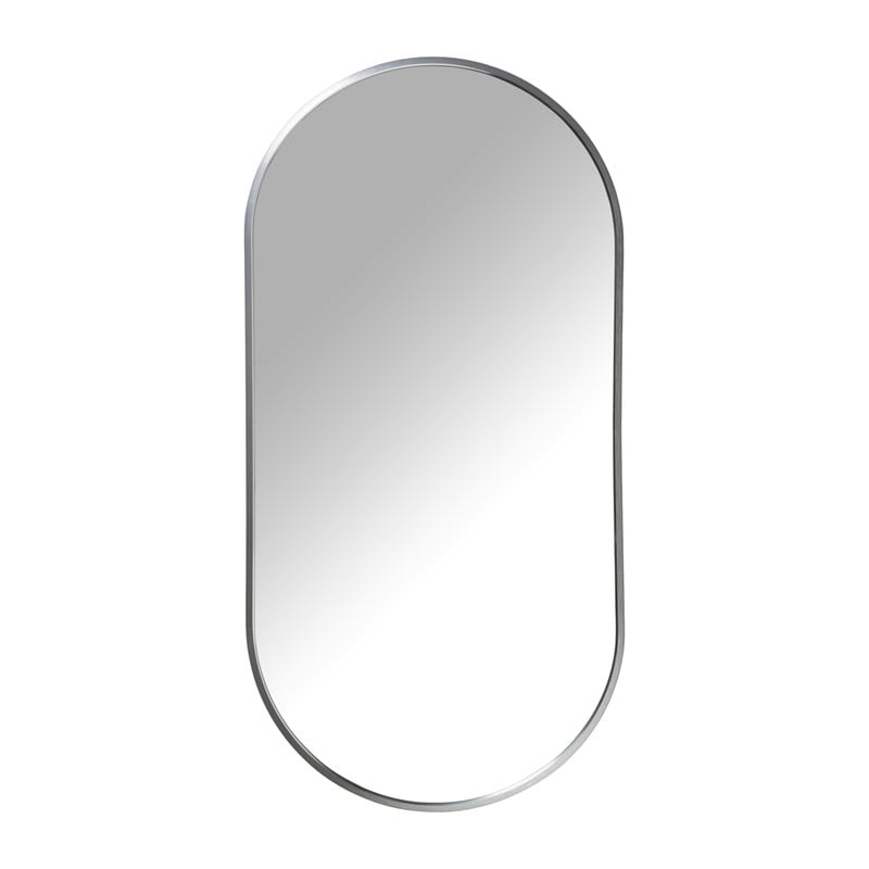 Spiegel Hylton ovaal - zilver - 40x80 cm 