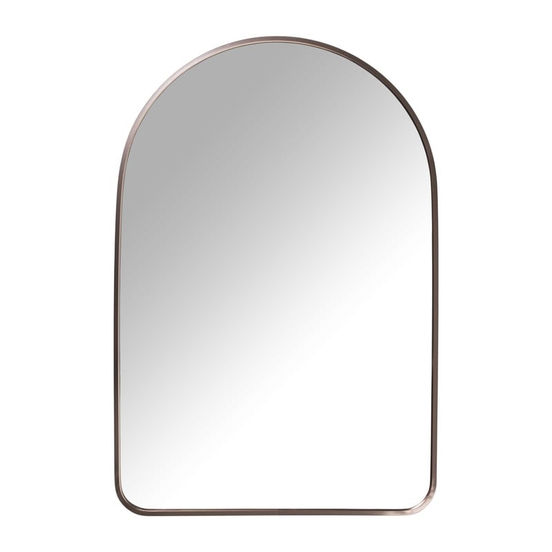 Spiegel hylton ronde top - koperkleurig - 50x75 cm