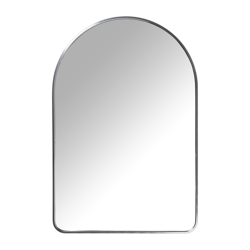 Spiegel hylton ronde top - zilver - 60x90 cm