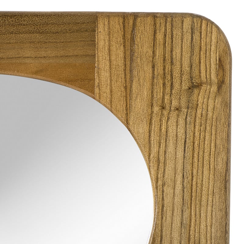 Passpiegel wave acaciahout - bruin - 168x70 cm