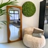 Passpiegel wave acaciahout - bruin - 168x70 cm