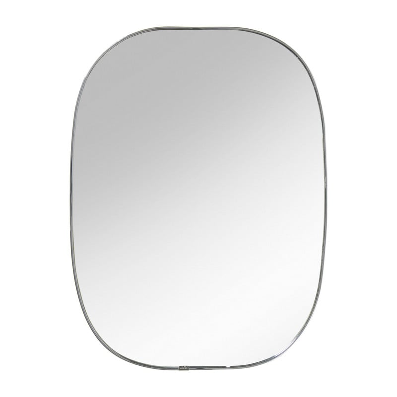 Spiegel ovaal - zilver - 40x30 cm