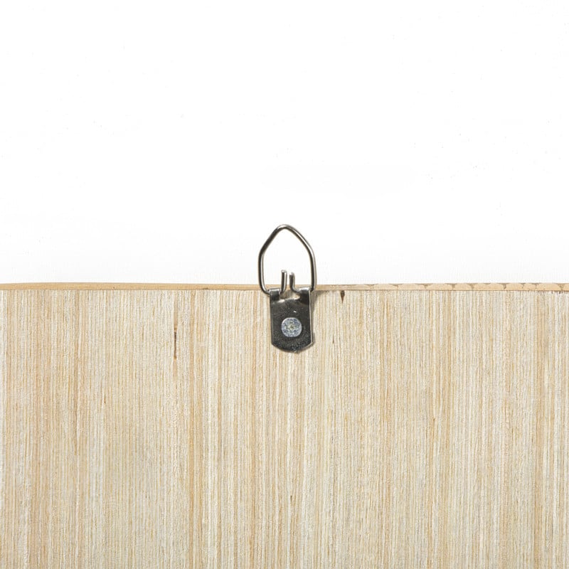 Spiegel met rotan lijst - bruin - 45x30 cm