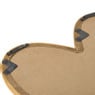 Spiegel rotan hart - bruin - 30x40 cm