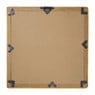 Spiegel rotan vierkant - bruin - 40.5x40.5 cm