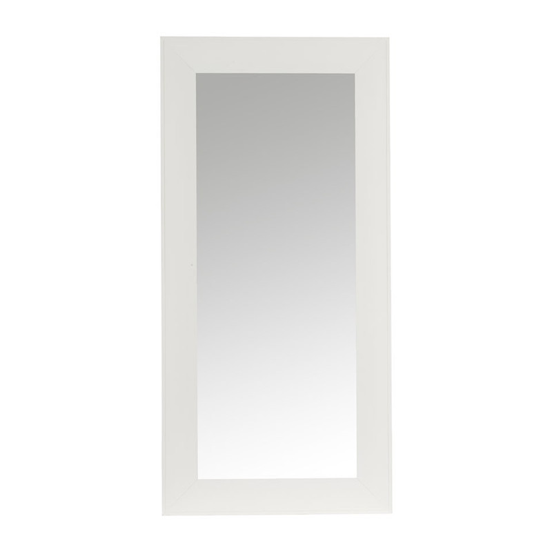 Spiegel glossy - wit - 65x135 cm