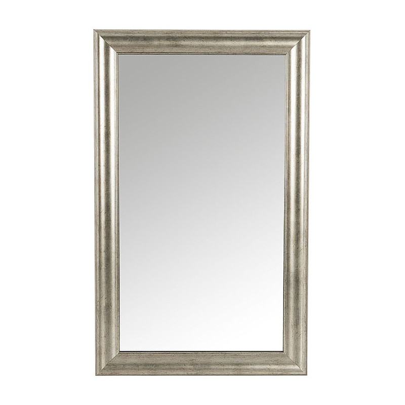 Spiegel antic - zilverkleurig - 65x105 cm