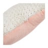 Sierkussen ijsje - roze/wit - 37x23 cm 