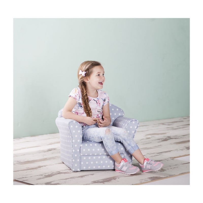 Kinderfauteuil - grijs 
