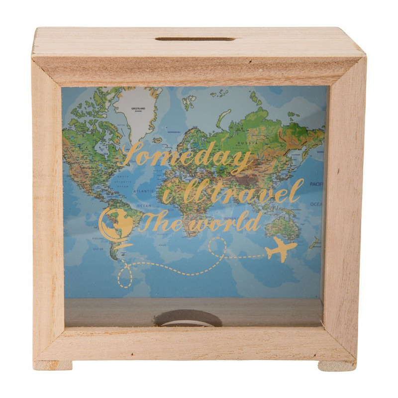 Spaarpot world map