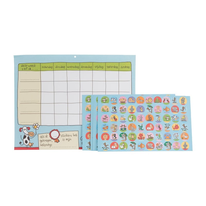 Babette beloningskalender met stickers